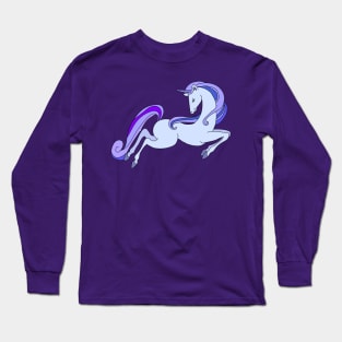 purple unicorn Long Sleeve T-Shirt